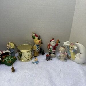 Random 10 Lot VINTAGE‎ Chrismas Ornaments, Angels, Porcelain, Bells